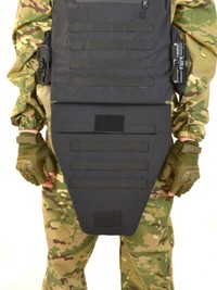 Напашник тактический для бронежилета невидимка чёрный